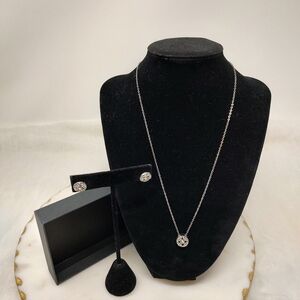 Stunning Silver Necklace and Earring Set